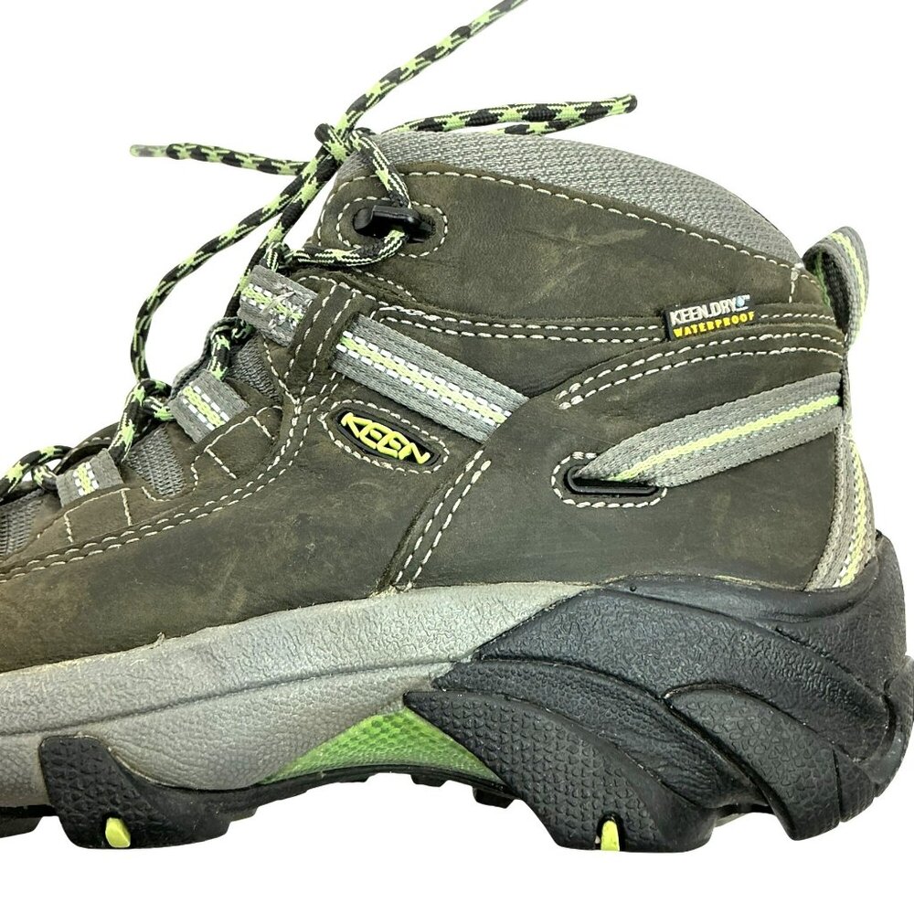 Keen Targhee ll Mid Waterproof Leather Mesh Hiking Boots Womens 7 Raven/ Opaline - Picture 10 of 12